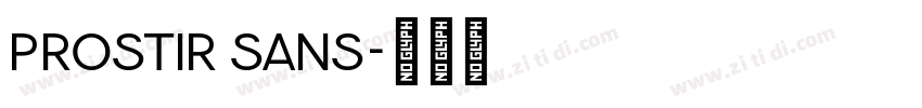 Prostir sans字体转换